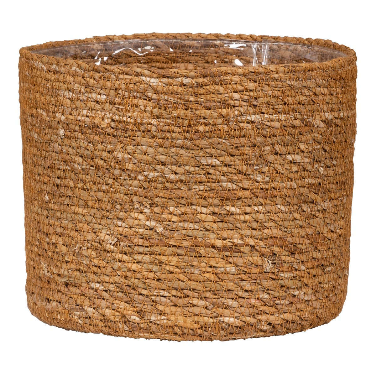 Scheurich Seagrass 22, plantenbak/mand van riet van zeegras, kleur: Notenhout, diameter 22 cm, hoogte 19,5 cm, inhoud 7,5 l.