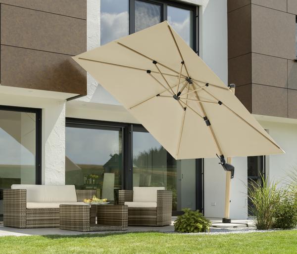 Schneider Ampelschirm Rhodos Twist Woody,