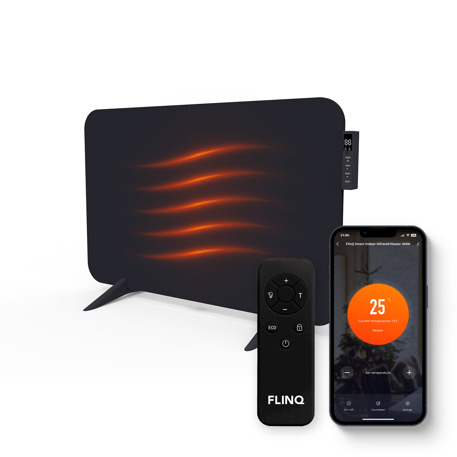 FlinQ Slimme Infrarood Verwarming - 450 watt