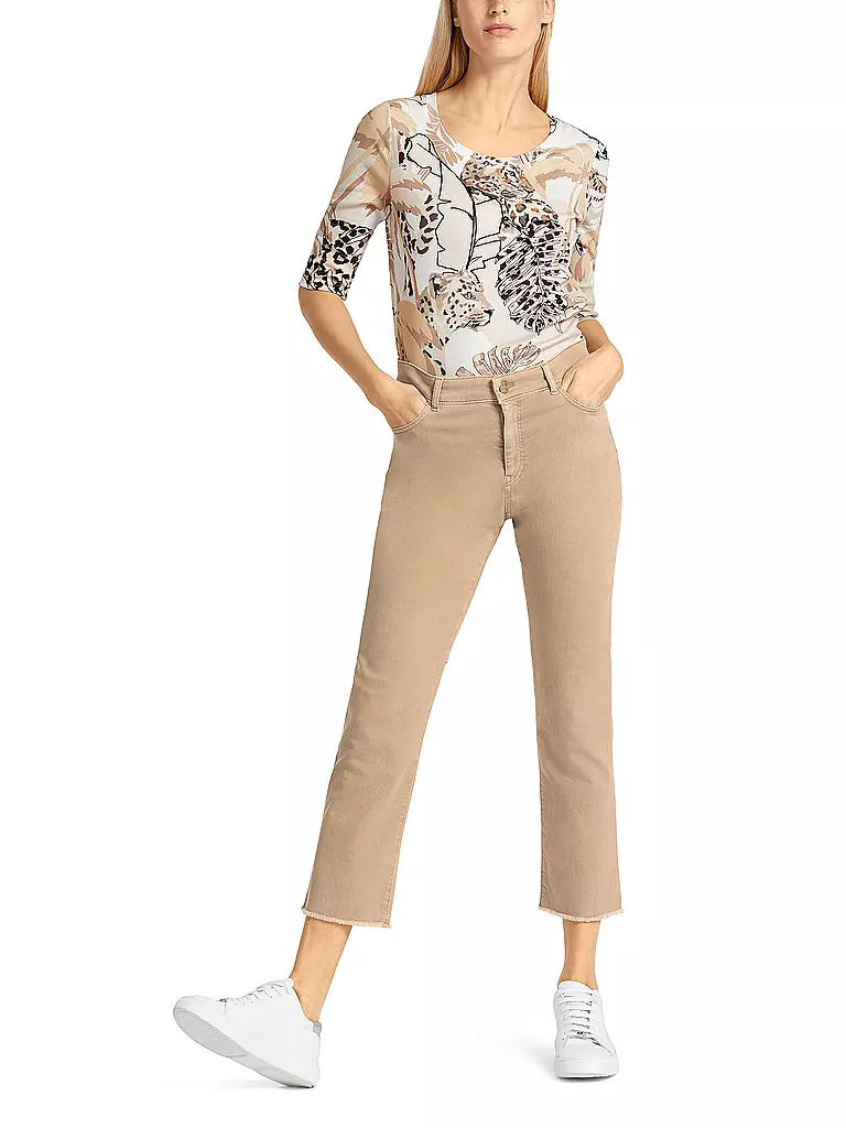 MARC CAIN Jeans Bootcut Fit 7/8 beige