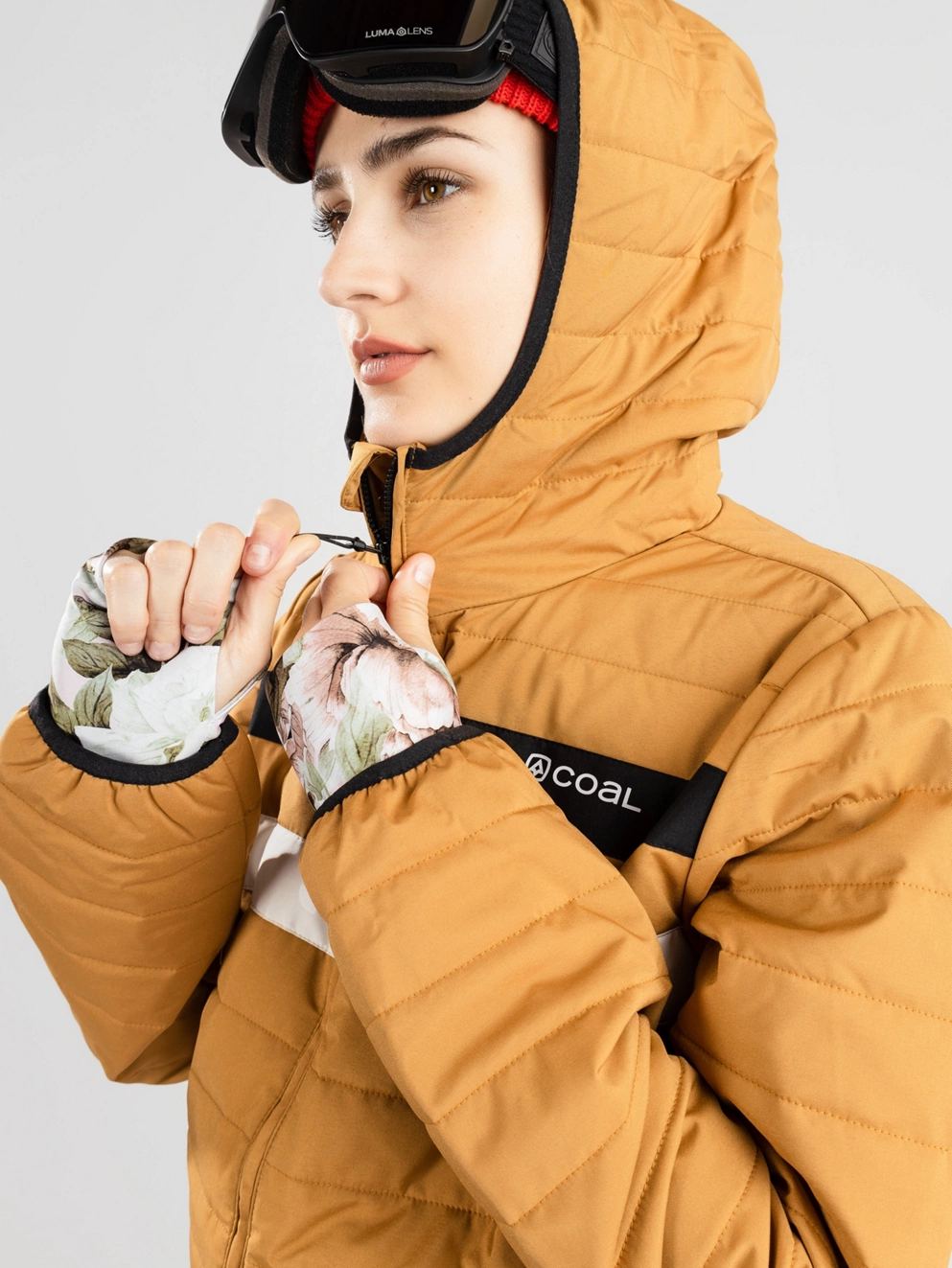 Coal Barbeau Insulator Jacket custom tobacco/black/snow