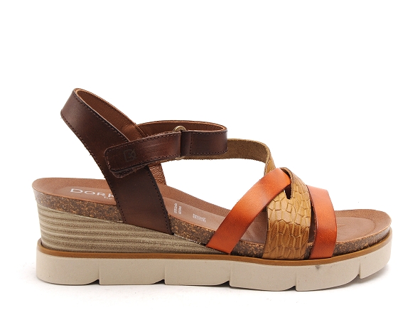Dorking nu pieds talons femme agnes d9055 orange