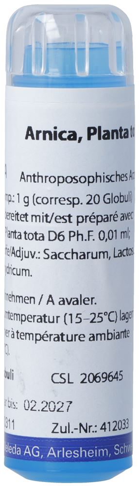 Weleda Arnica Planta tota Glob 6 D 4 g
