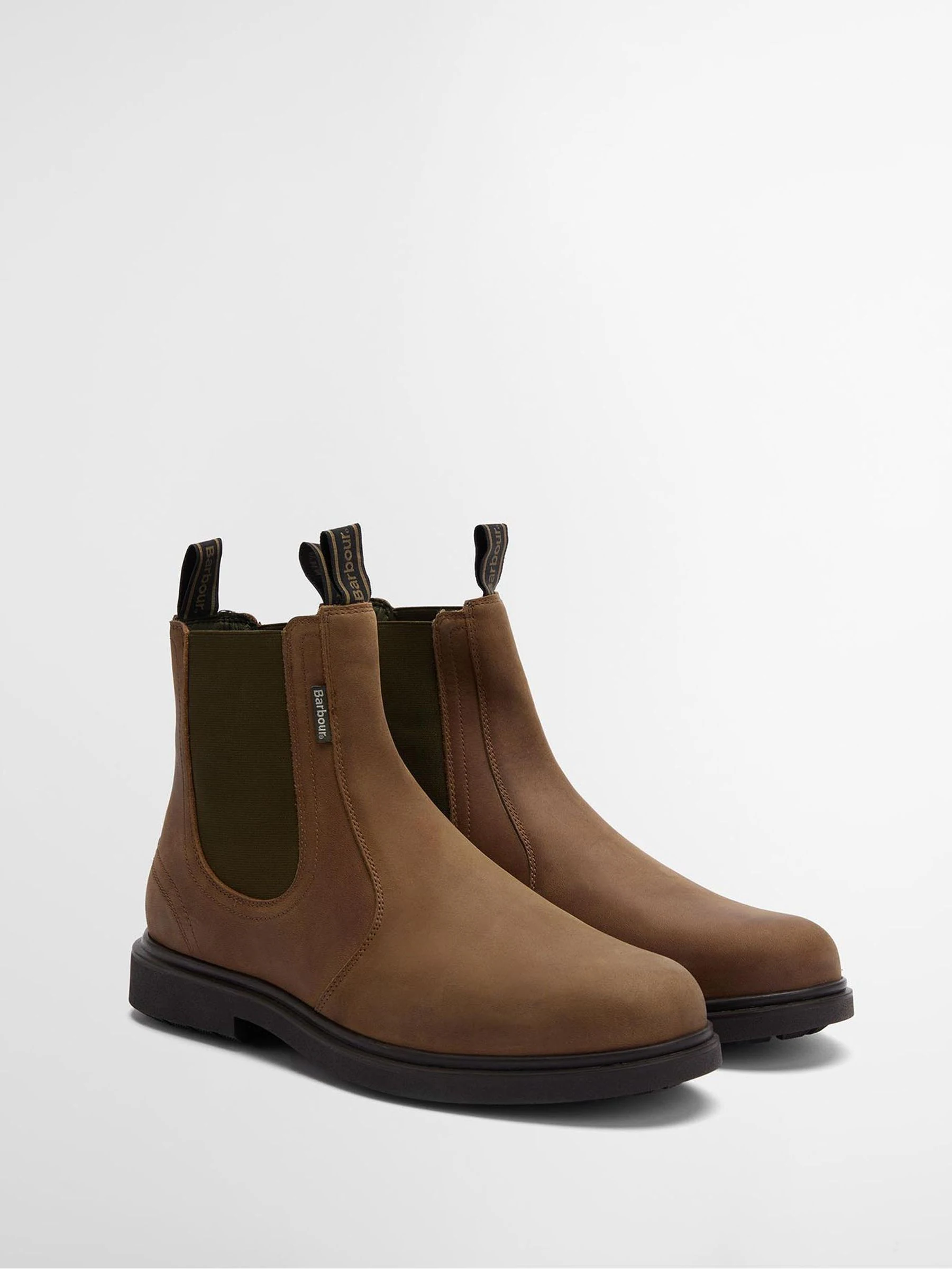 Lichtbruin - Barbour® Hale leren Chelsea laars