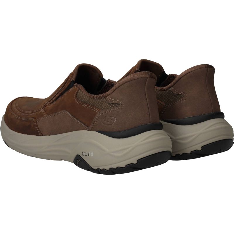 Skechers Slip-Ins Arch Fit Maverick Instappers Bruin Heren