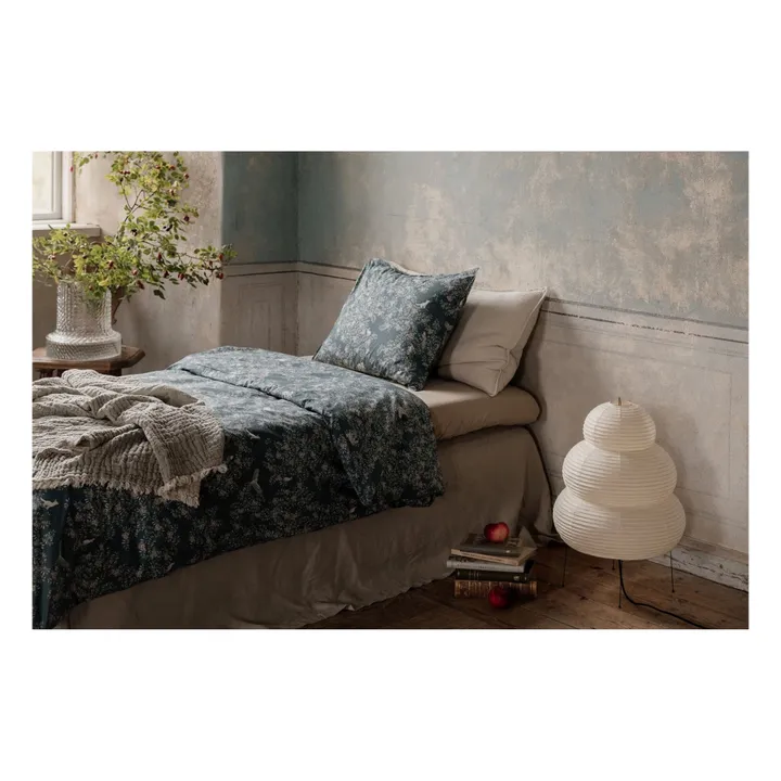 garbo&friends Parure de lit Fauna en percale de coton | Bleu