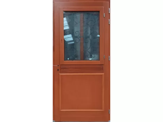 Porte D'Entrée Bois Vitrée, Vauban, H,215Xl,90 P, Droit Côtes Tableau