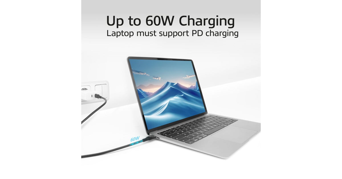 ACT ConnectivityUSB 3.0 10Gbps 60W USB Type-C kabel, 1 meter  (Zwart)