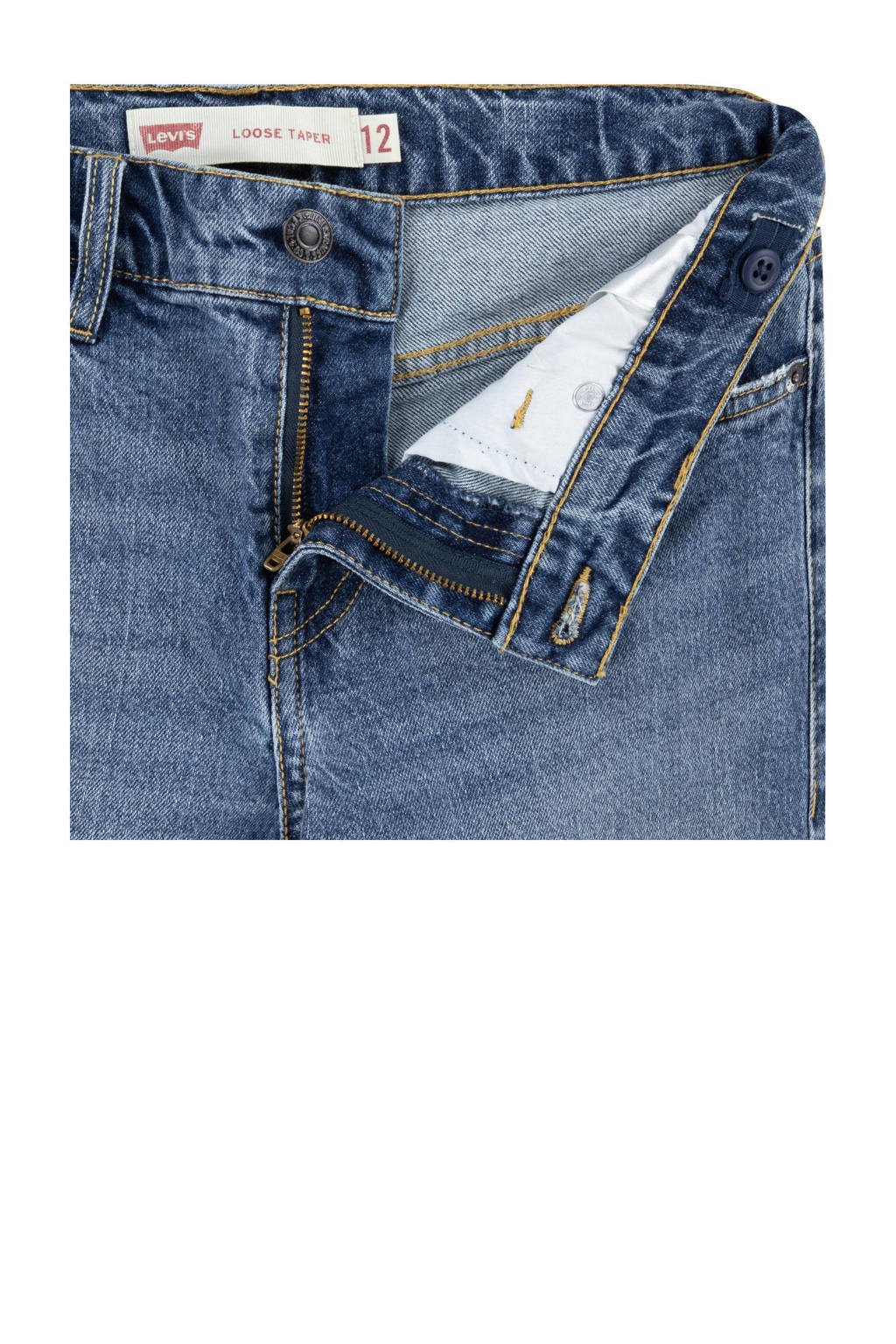 Levi's Kids loose fit straight leg jeans light blue denim