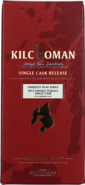 KILCHOMAN VINTAGE 2012 TEQUILA SINGLE CASK 70CL