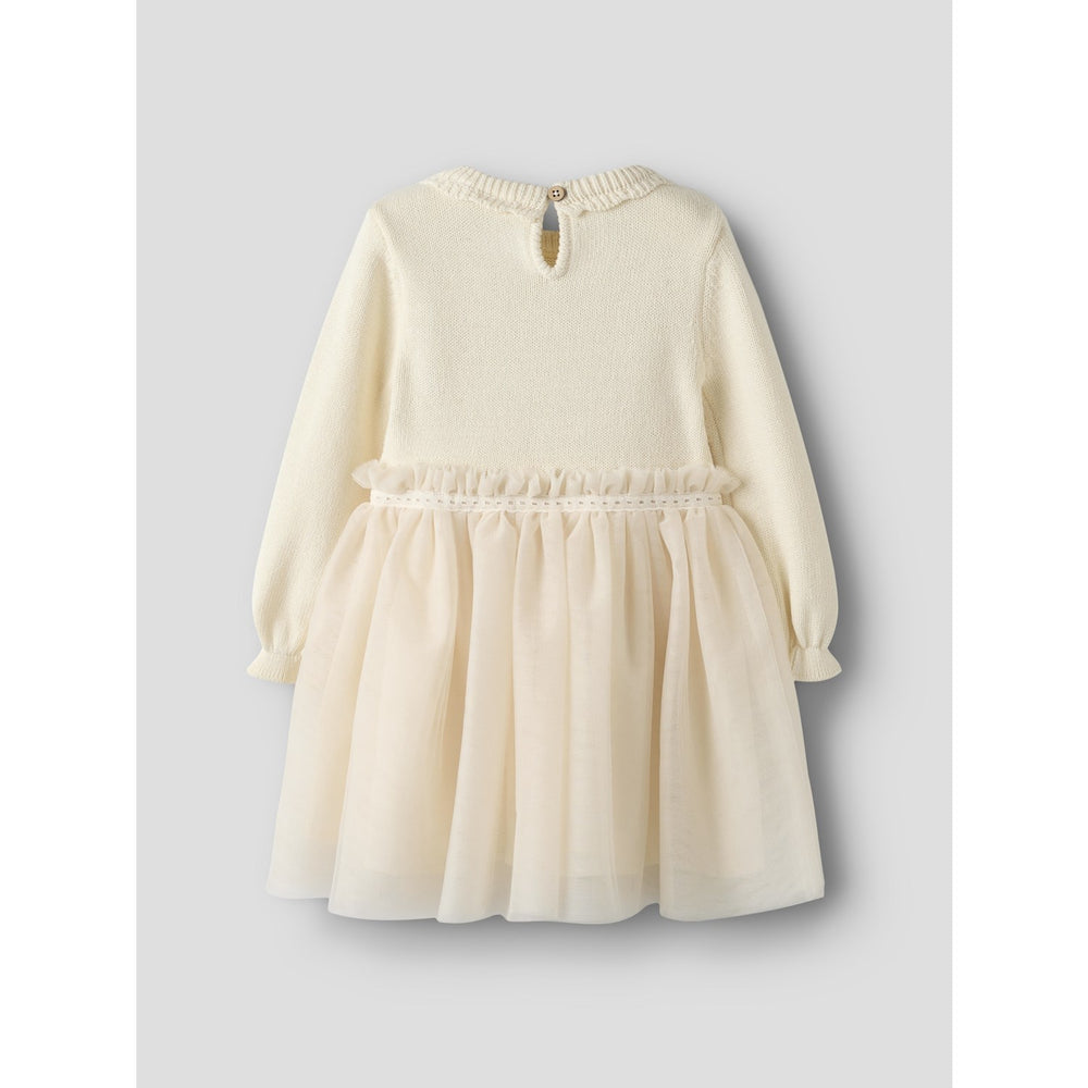 Køb Lil'Atelier Pistachio Shell Nmfsarina Ls Strik Kjole Lil