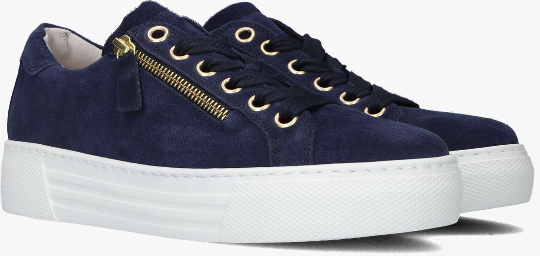 blauwe gabor lage sneakers 465