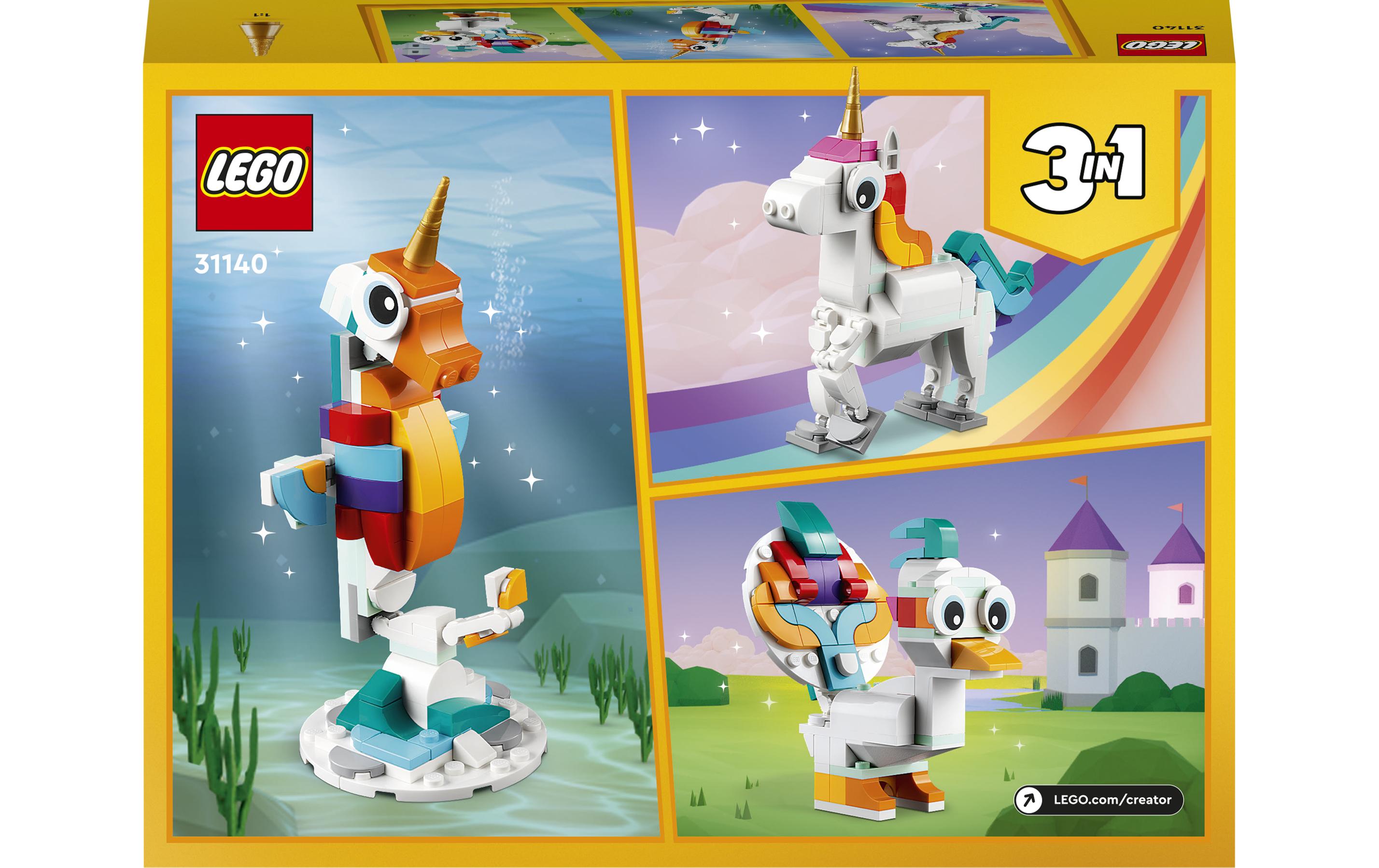 Creator Magisches Einhorn 311403 mythische Tiere in 1 Set