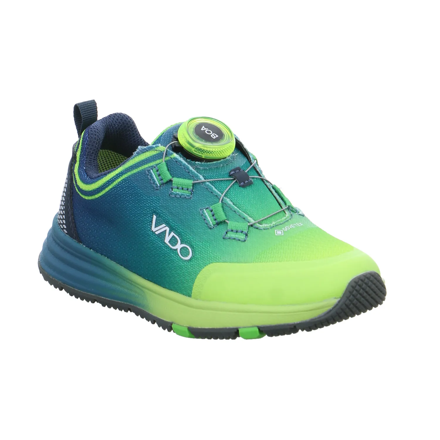 VADO Kleinkinder-Sport -Halbschuh Grün Textil  Sneaker Outdoor