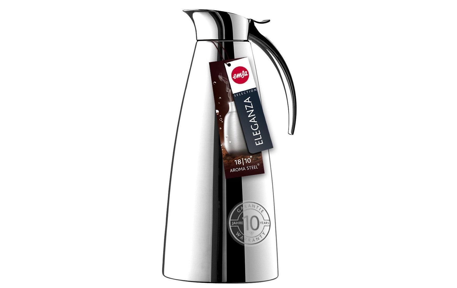 Thermoskanne Eleganza 1000 ml, SilberElegante Isolierkanne