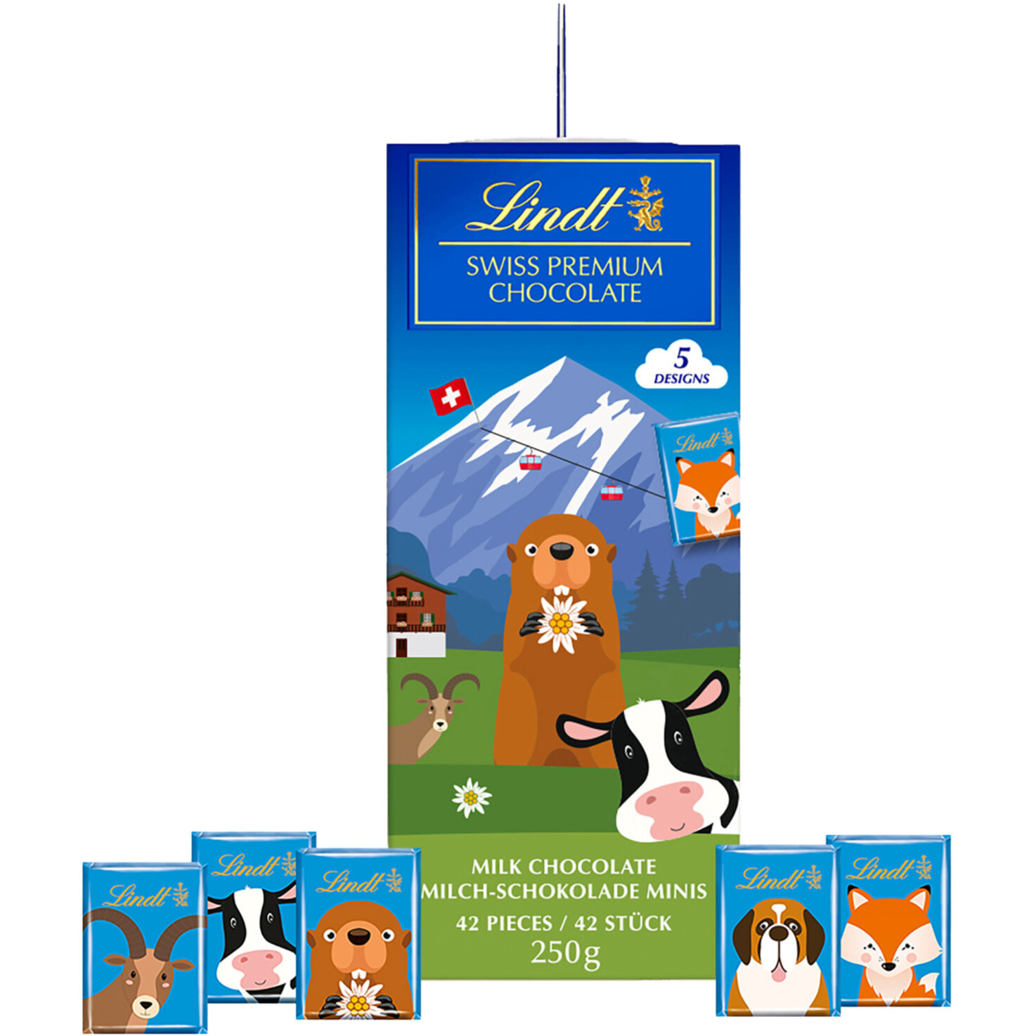 Lindt Souvenir Napolitains Milch Bergfreunde