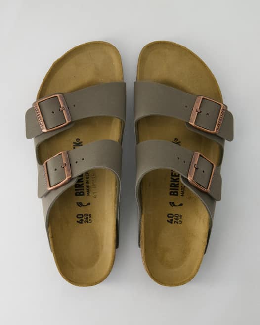 Birkenstock Arizona Pantoletten in Grau