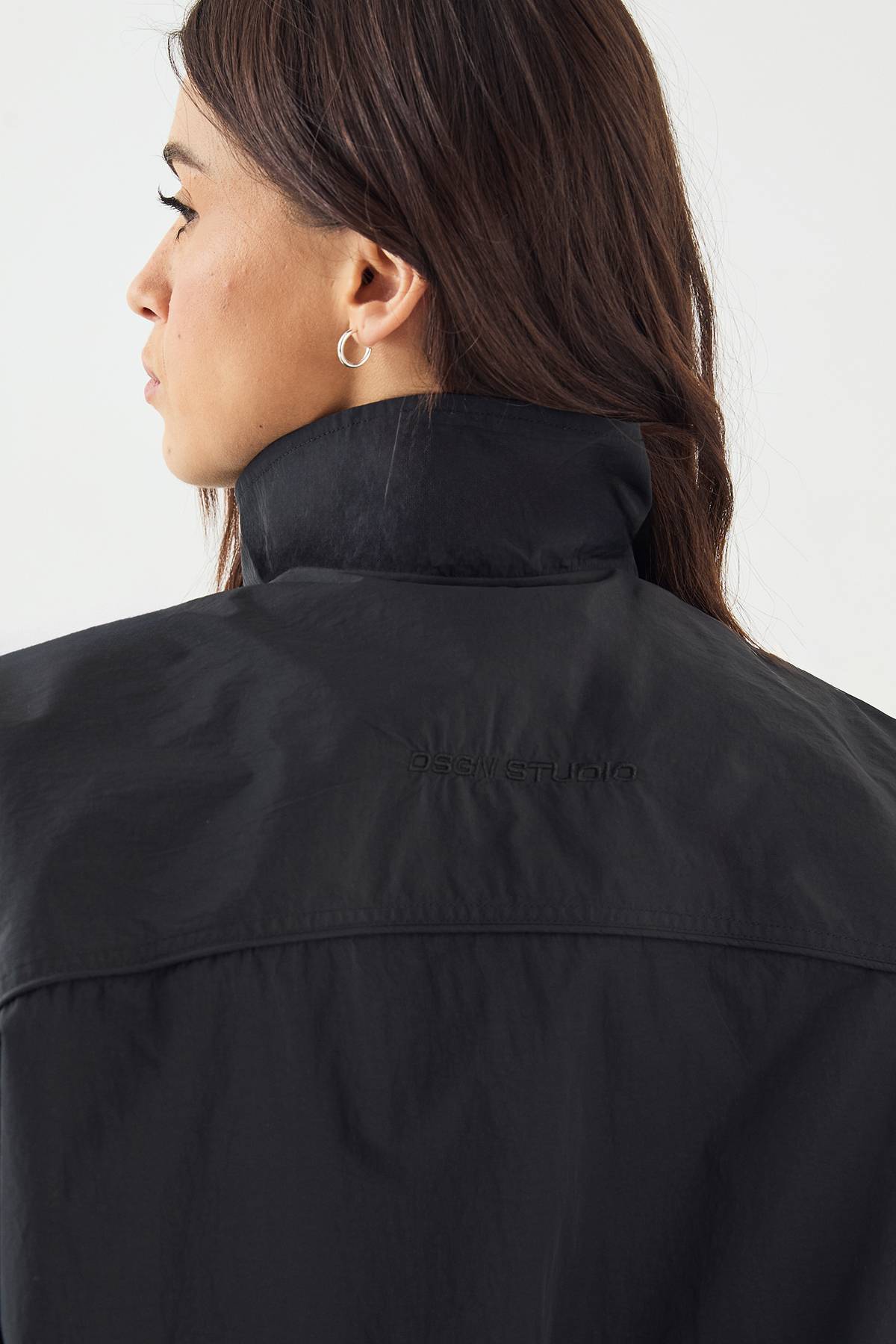Veste de Survêtement DSGN Studio en Nylon à Fermeture Éclair et Col Montant