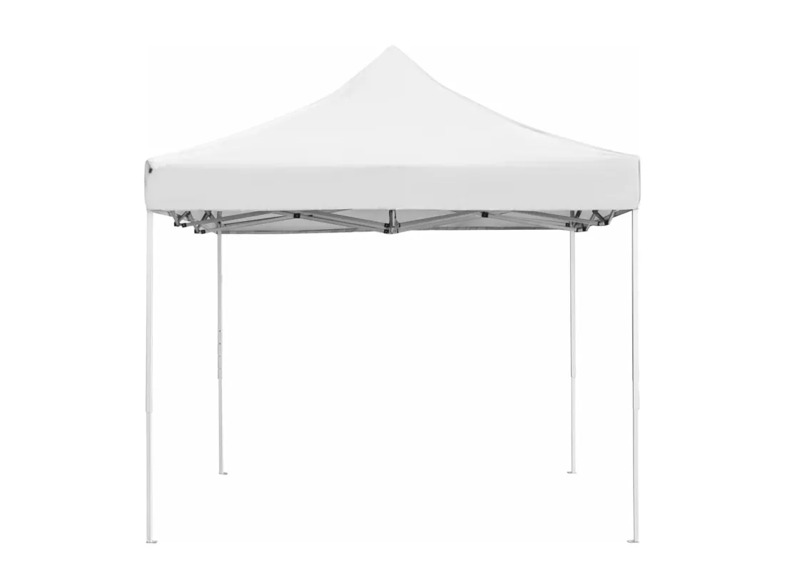 Tente de réception pliable Aluminium 4,5x3 m Blanc