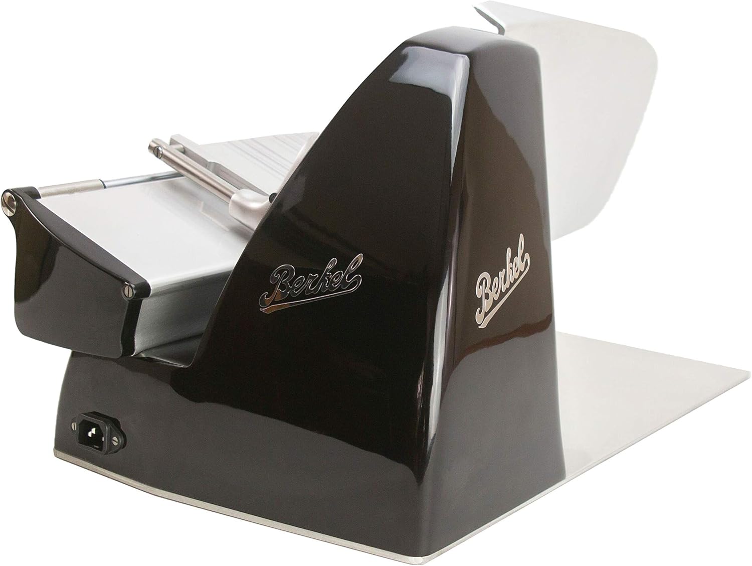 Berkel Aufschnittmaschine - Home Line 200 Plus - Elektrische Schneidemaschine in schwarz + 100% handgefertigtes Schneidebrett Unikat