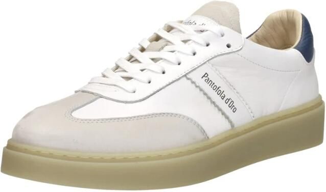 Pantofola d'Oro Argentario leren sneakers wit lichtbeige