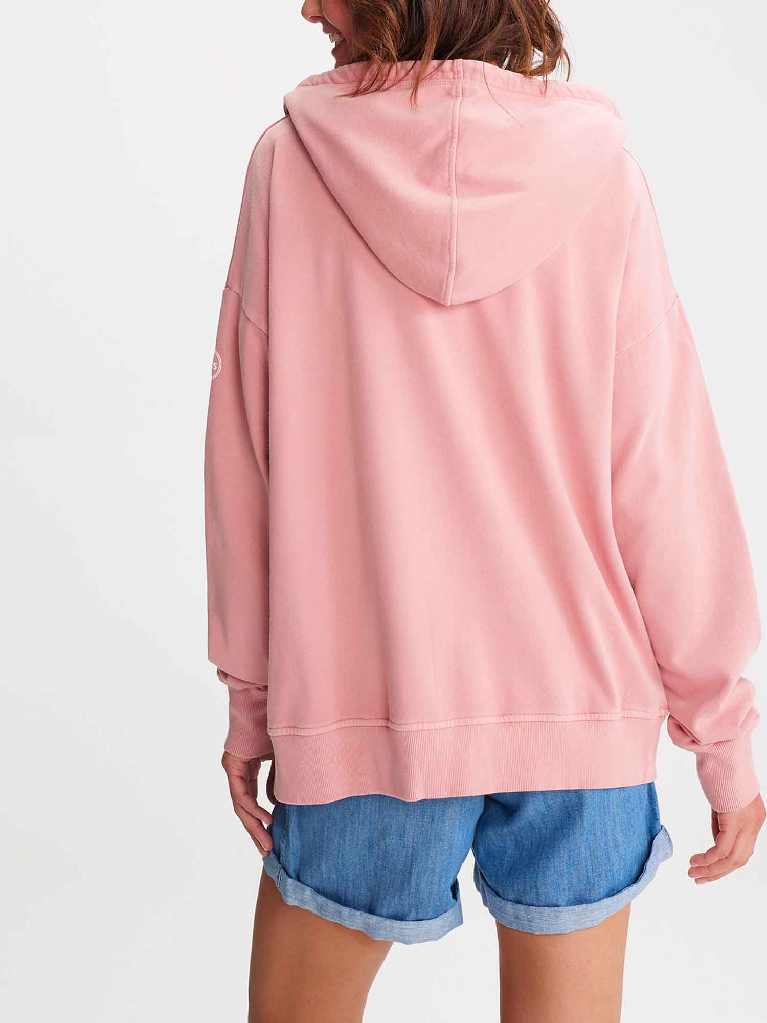 Gilet Zippé Femme Molletonné Rose