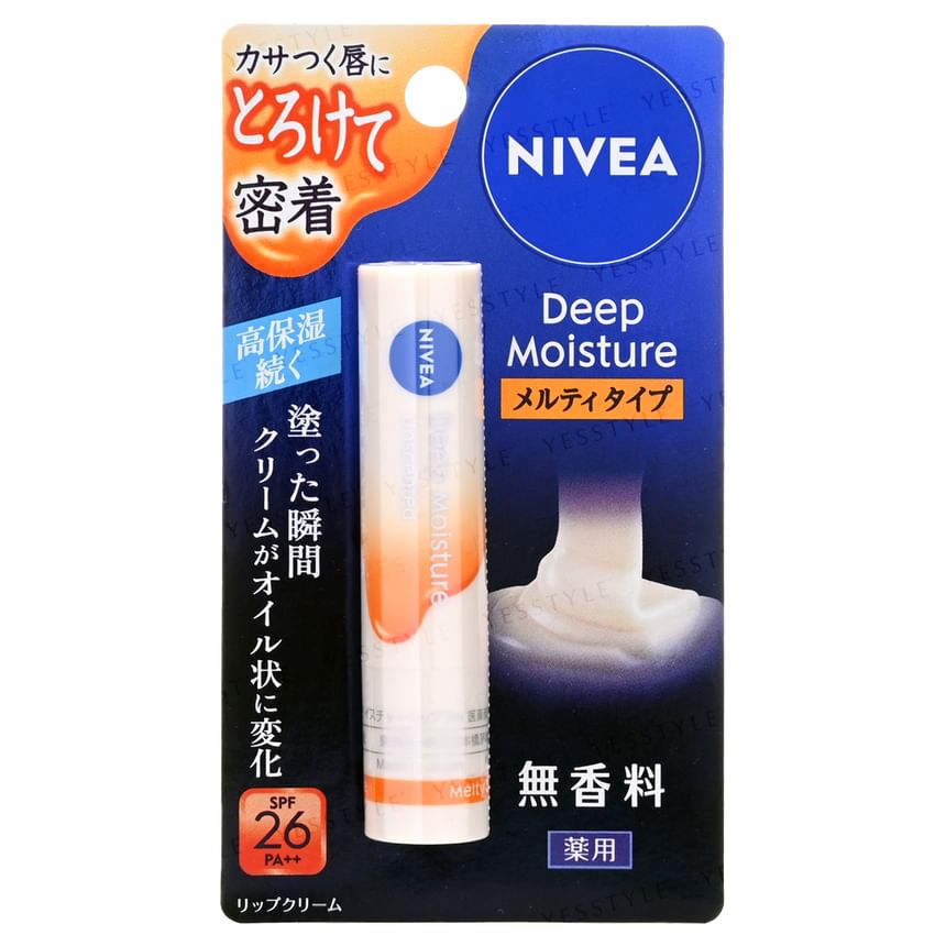 Nivea Japan - Diep hydraterende, smeltende lippenbalsem SPF 26 PA++