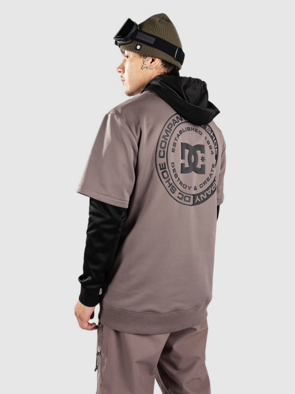 DC Dryden Shred Hoodie plum truffle