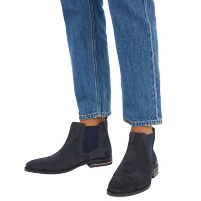 Boots homme Signature Hilfiger Suede Chelsea TOMMY HILFIGER