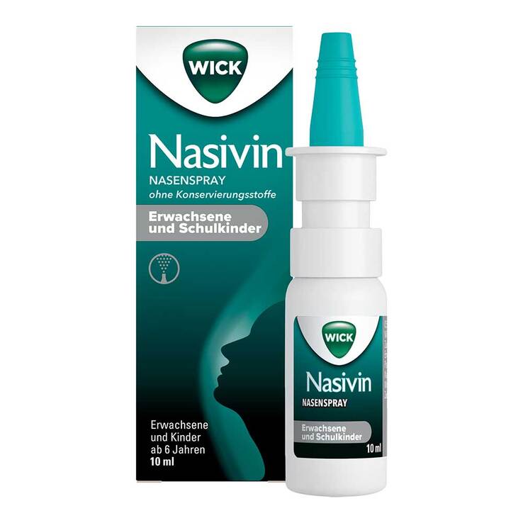 WICK Nasivin Nasenspray oK Erwachsene / Schulkin.0,5 mg / ml, 10 ml