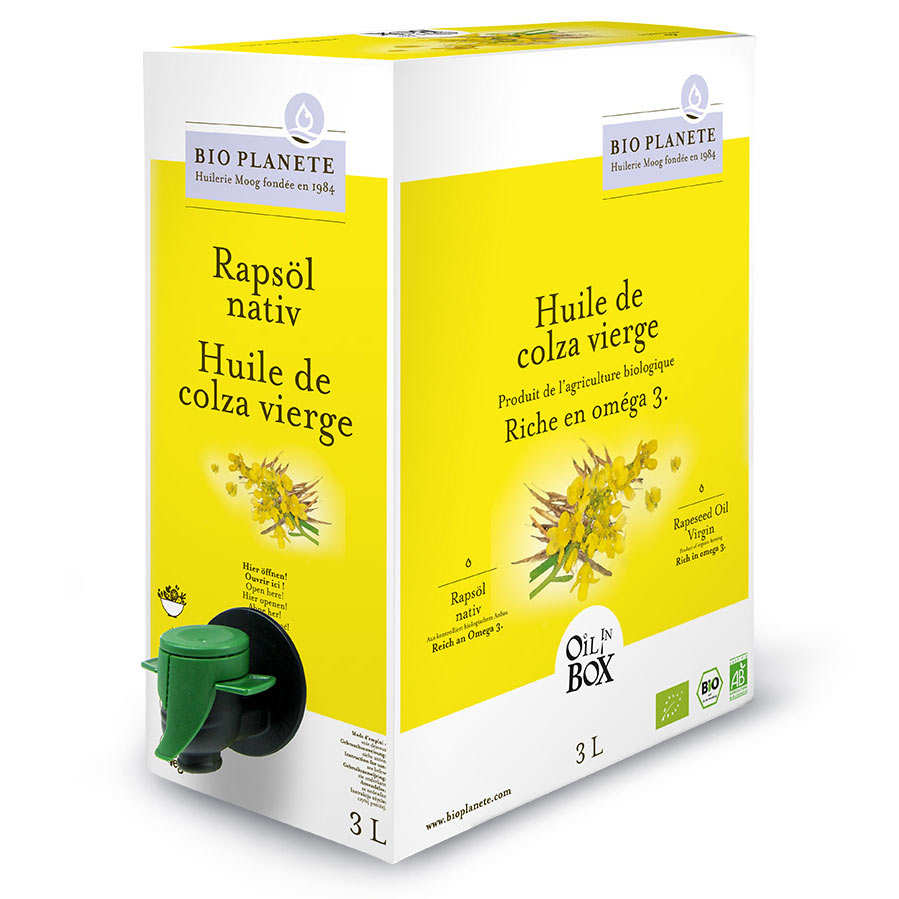 Huile de colza vierge bio - Format Bag in Box