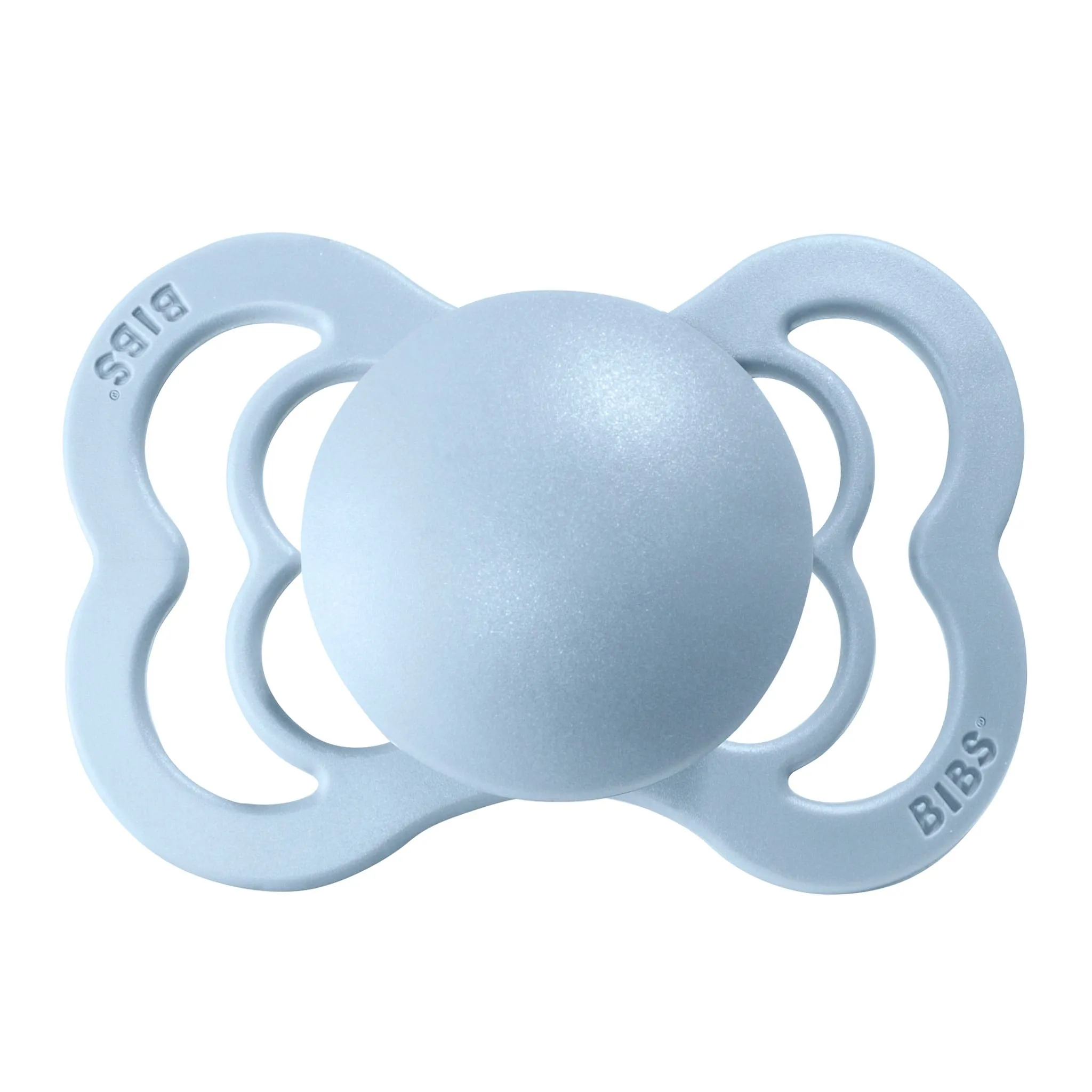 Bibs Suce Symétrique Supreme 6-18mois Silicone - Bleu (Grandeur 2)