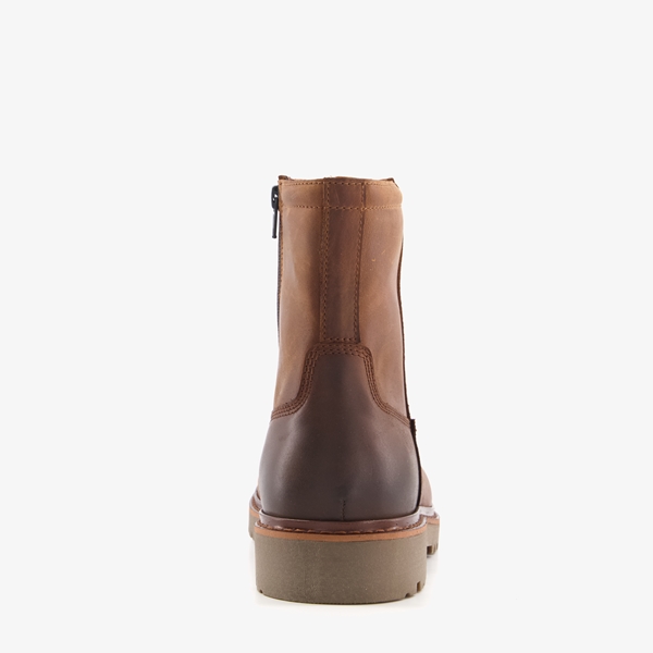 Van Beers gevoerde leren heren boots bruin