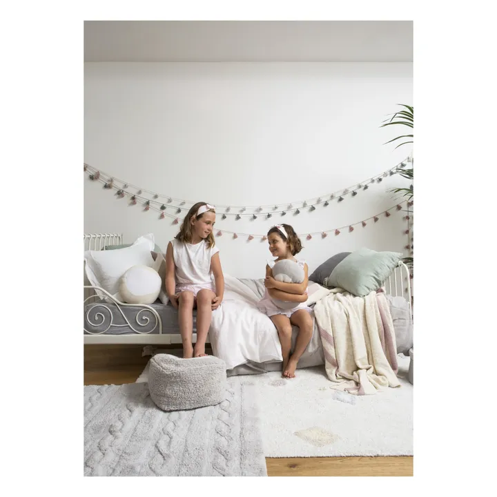 Lorena Canals Guirlande pompons | Gris clair