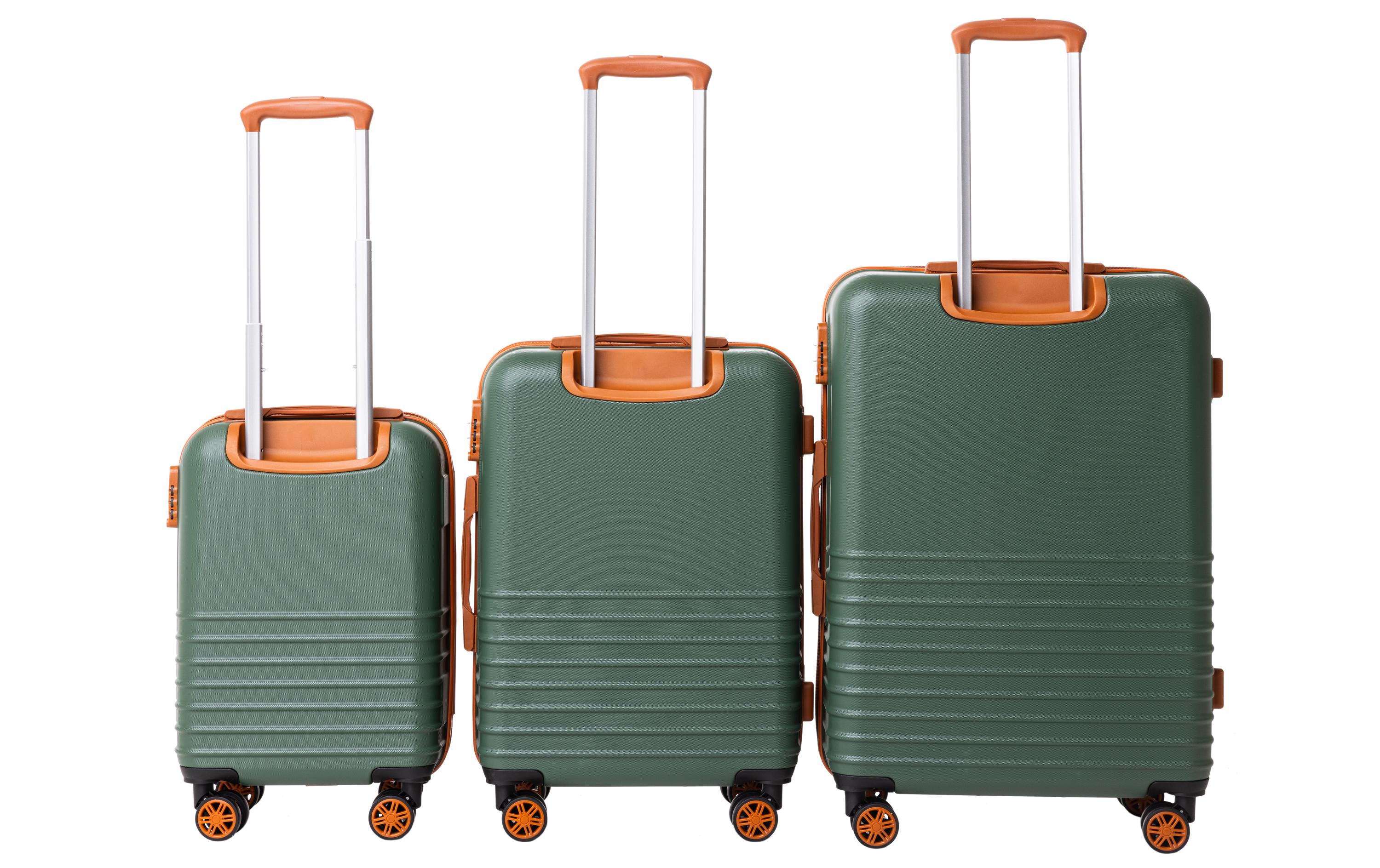 Reisekofferset Explorer, 3-teilig, Grün<br>Drei Trolleys unterschiedlicher Grösse