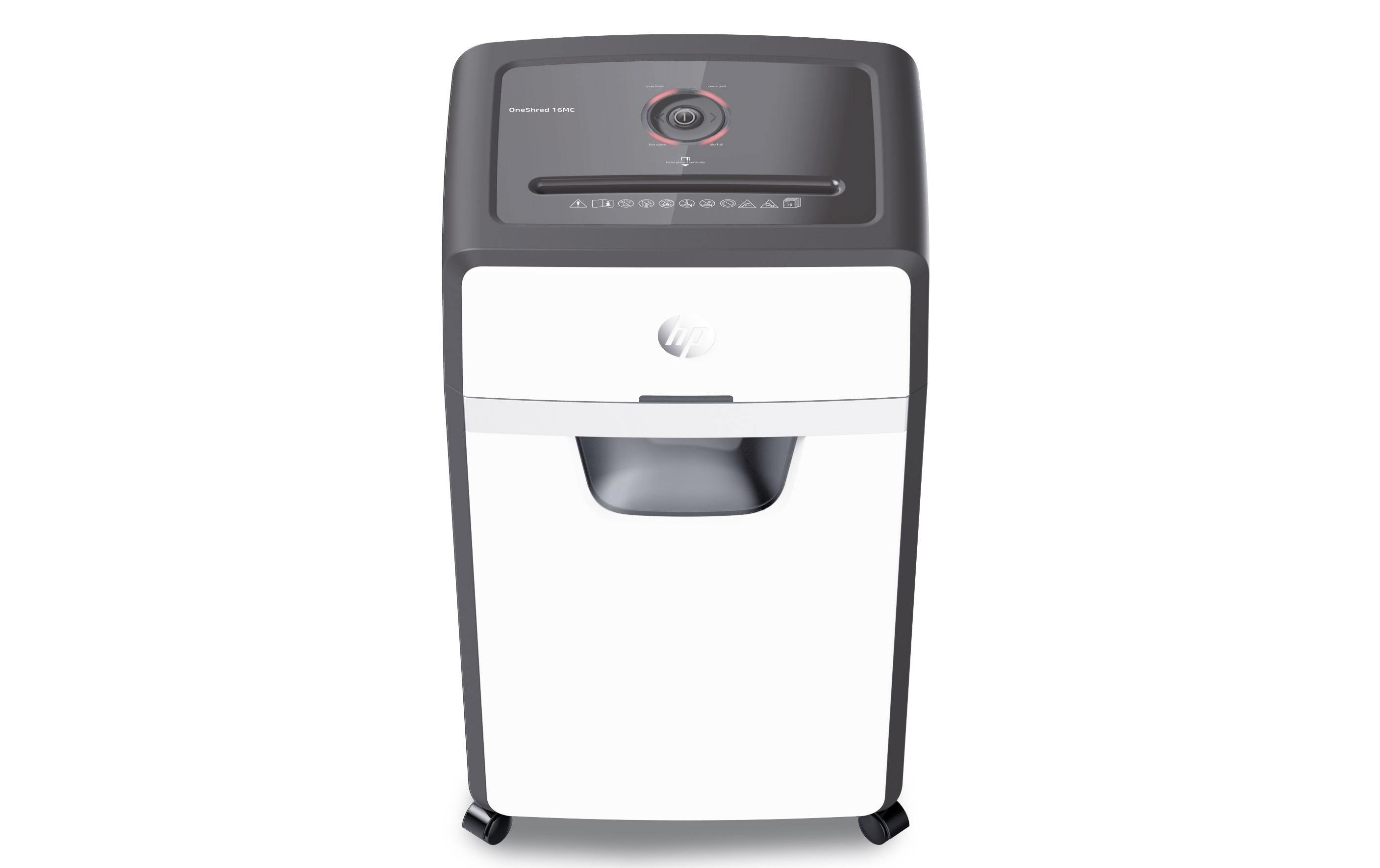 Aktenvernichter OneShred 16MC P-5, 16 Seiten<br>Dokumentenvernichter von HP