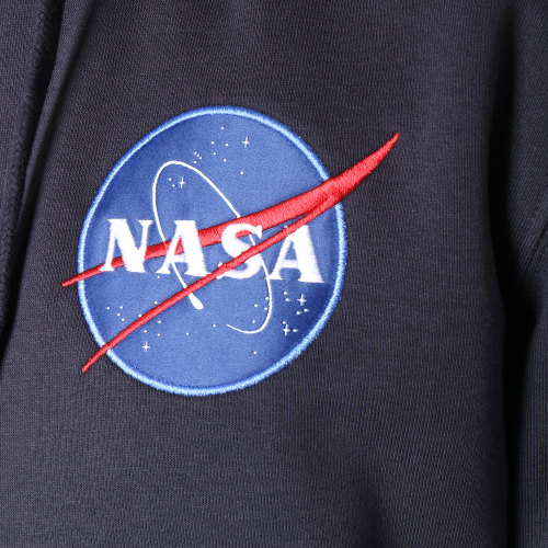 Sweat Capuche Avec Poche Bomber Nasa Space Shuttle Bleu Marine