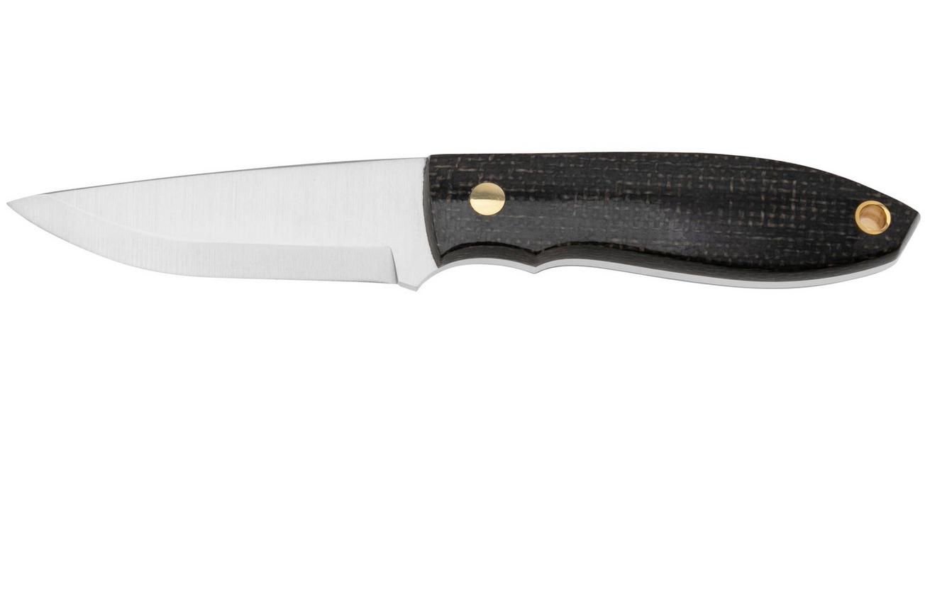 Nordic Knife Design Lizard 75 2037 Scandi, Bison Canvas Micarta, vaststaand mes