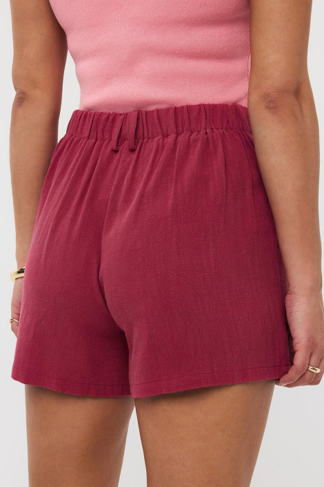 Ydence rode dames korte broek