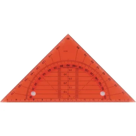 Stylex biegsames Geo-Dreieck rot, abheftbar