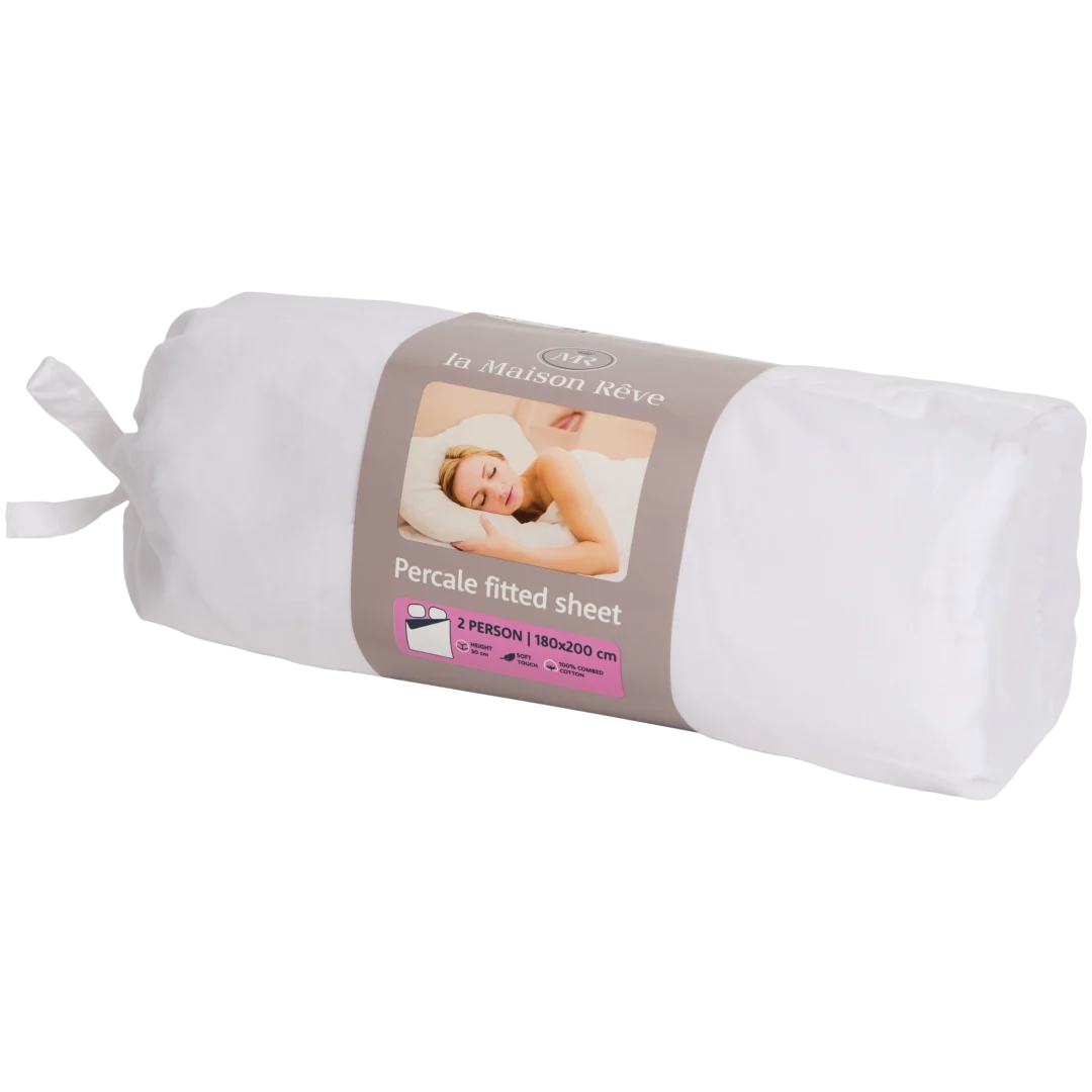 Drap-housse en percale de coton La Maison Rêve