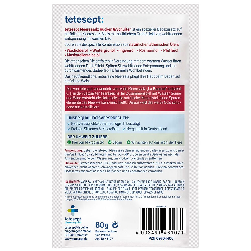 tetesept® Meeressalz Rücken & Schulter