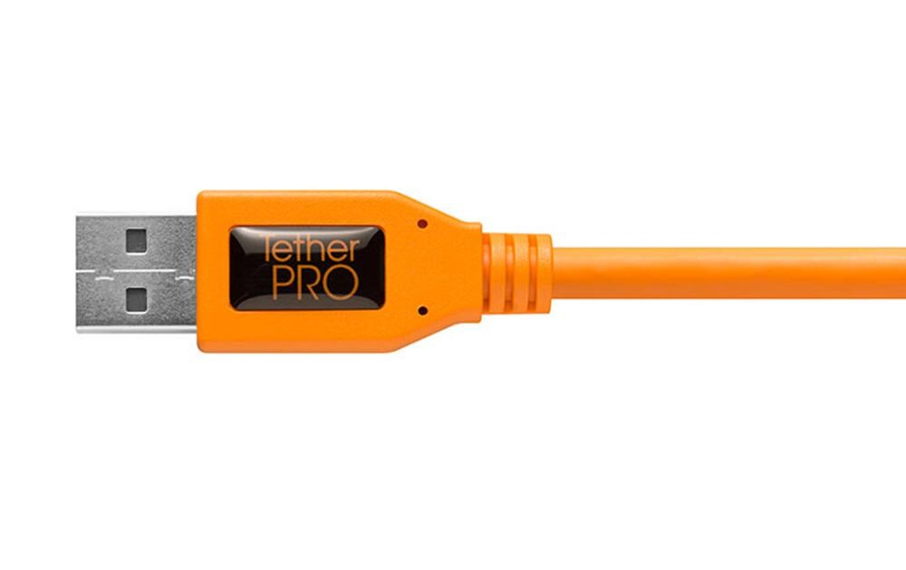Kabel TetherPro USB 3.0 zu USB-C, 0.5 m OrangeUSB 3.0 Anschlusskabel
