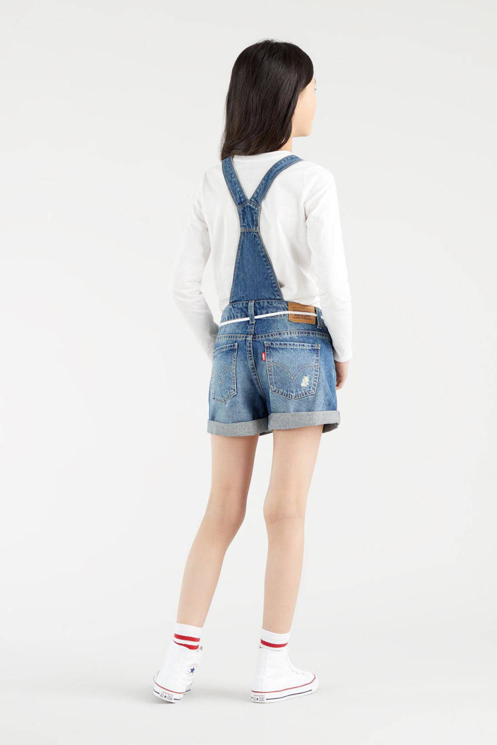 Levi's longsleeve Batwing met logo wit