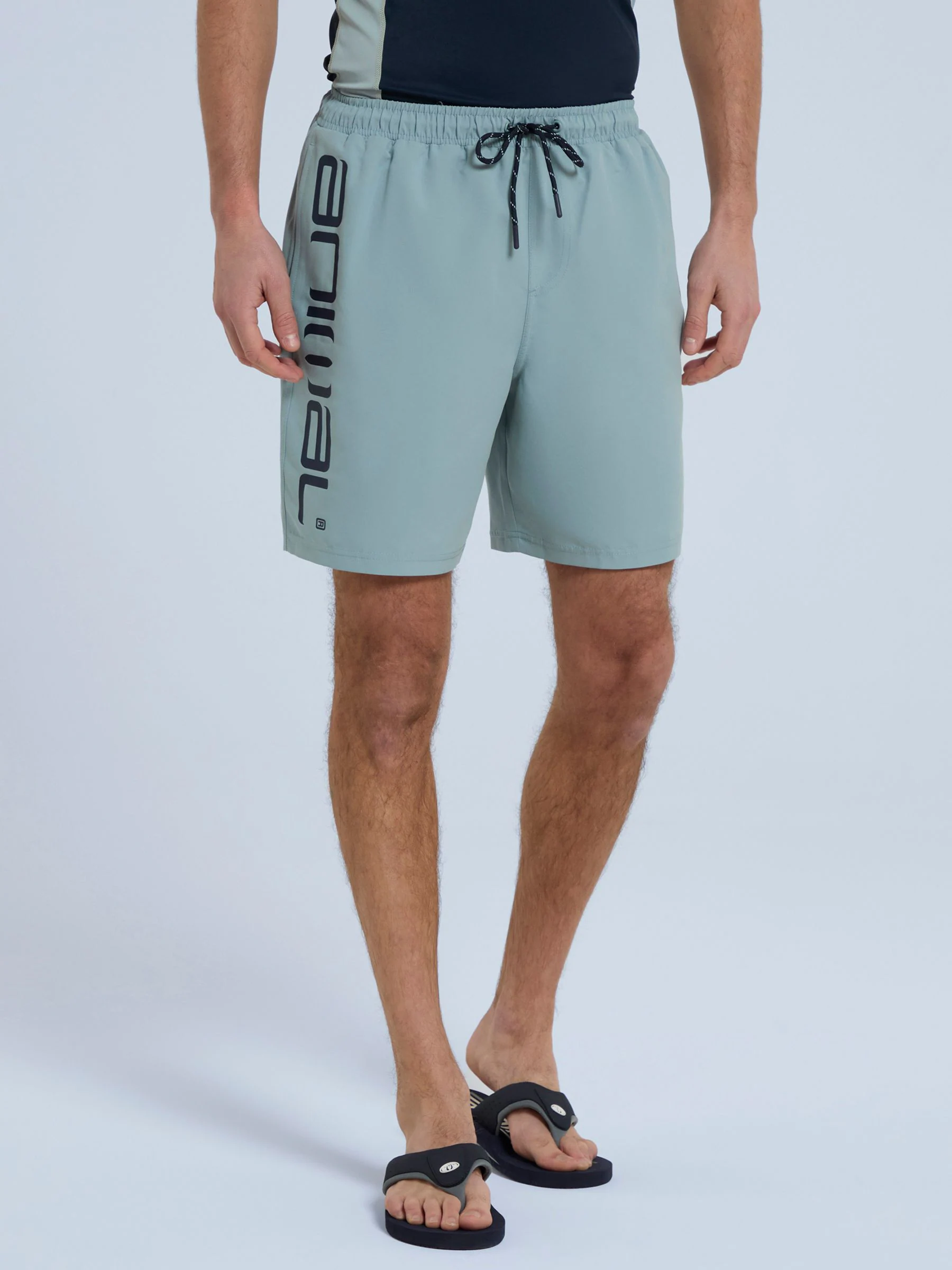 Lichtblauw - Animal Mens Deep Dive Quick Drying Board Shorts