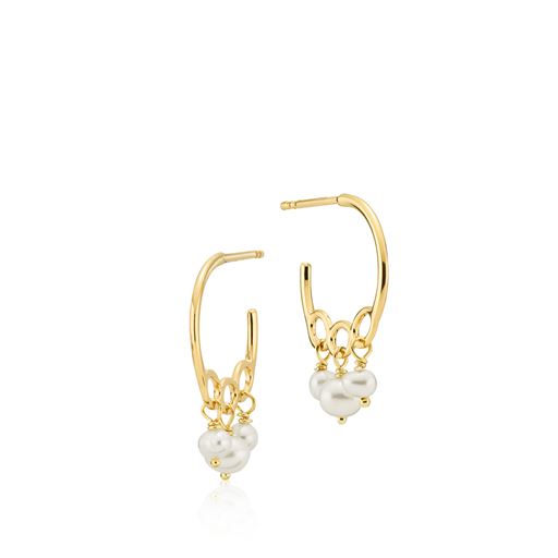 Izabel Camille Majesty Creoler, Guld/Hvid