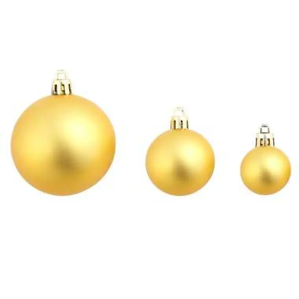 vidaXL - Kerstbal - Goud - Kunststof - 100 stuks