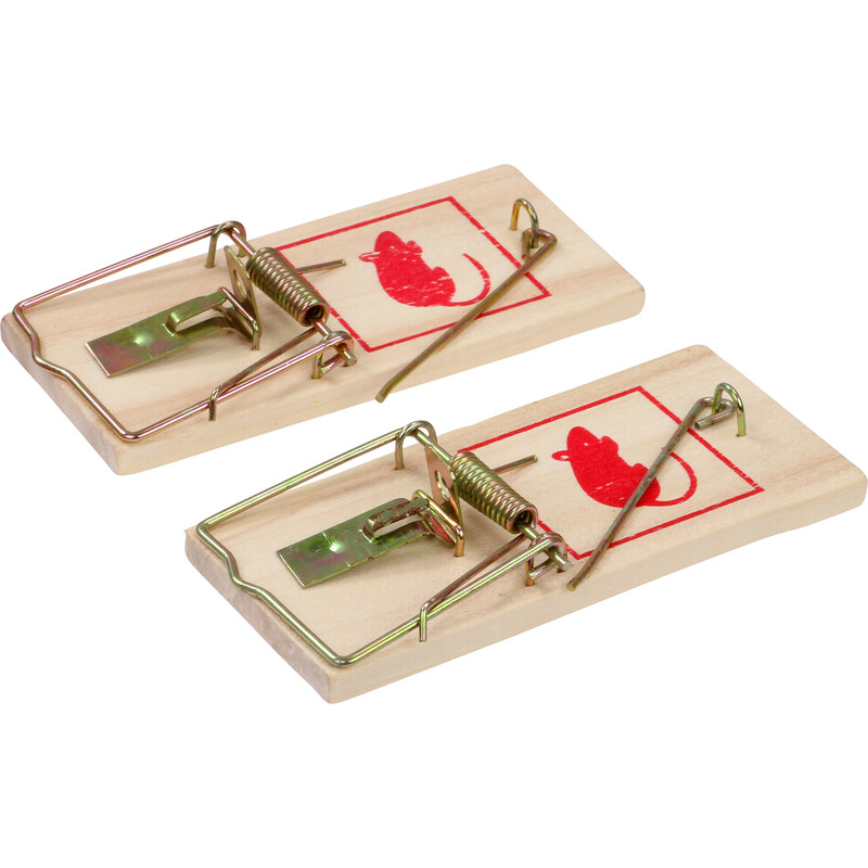 Houten muizenval 100x45mm