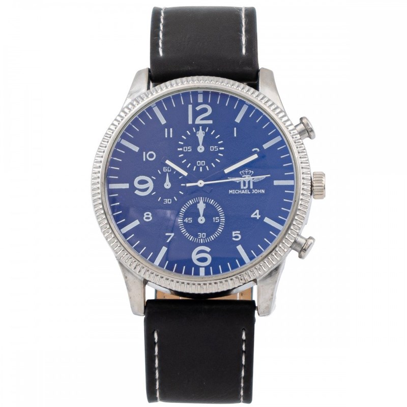 Montre Homme M. JOHN bracelet Cuir Noir
