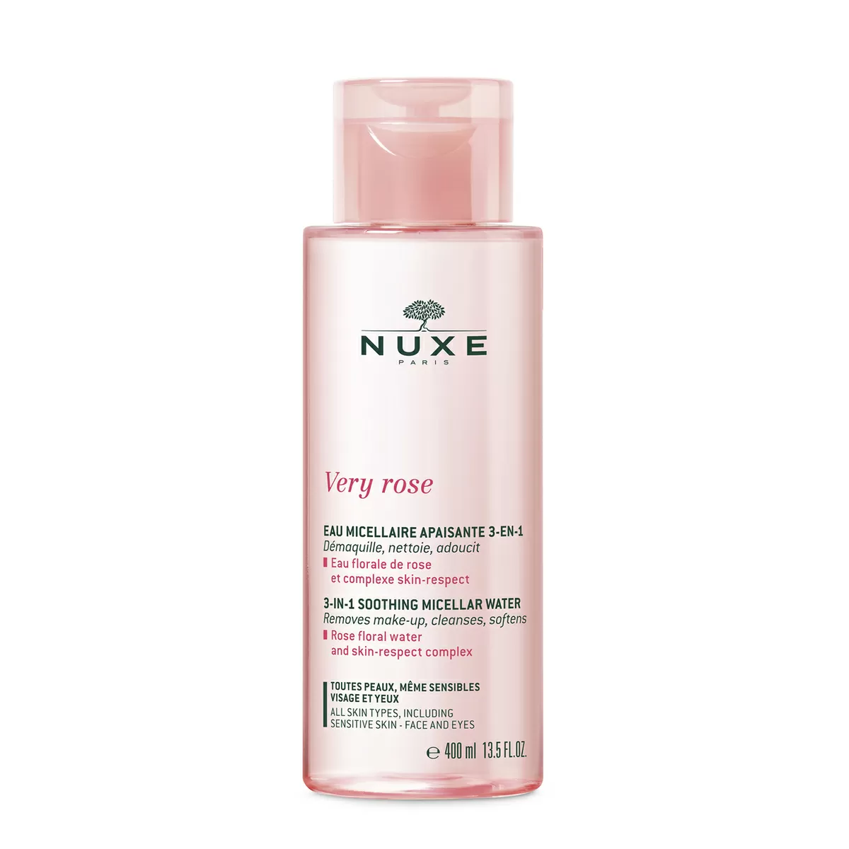 Nuxe Very Rose 3-in-1 Soothing Micellar Water - 400 ml.
